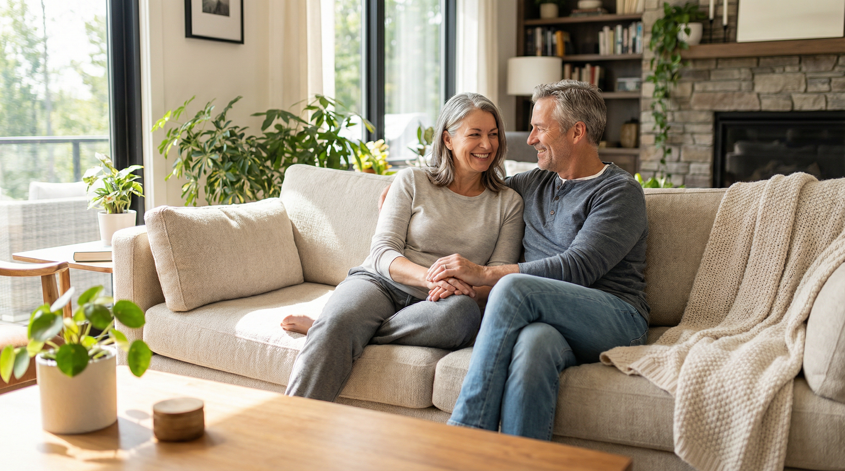 Happy couple who successfully exited their timeshare